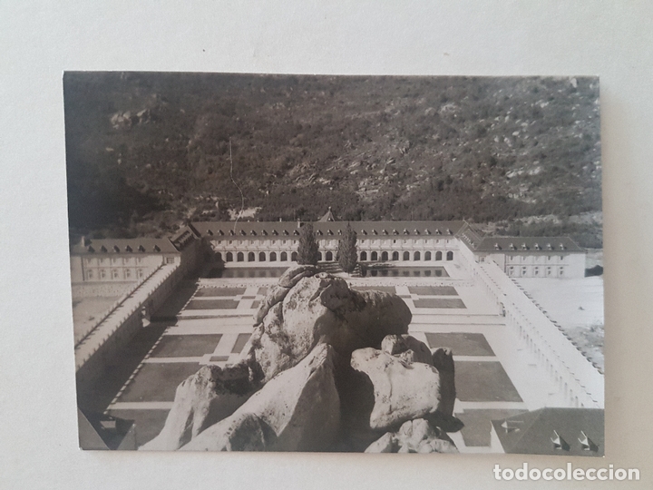 Fotograf&iacute;a antigua: vista monasterio valle de los caidos a&ntilde;os 60
