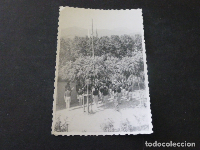 Antique Photography: RIA&Ntilde;O LEON JOVENES ORGANIZACION JUVENIL ESPA&Ntilde;OLA OJE CAMPAMENTO FOTOGRAFIA 7 X 10 CMTS