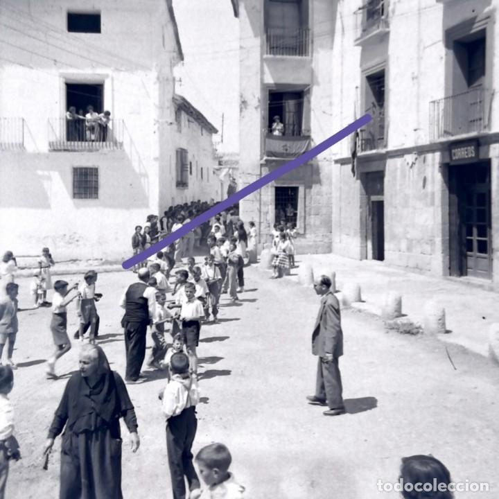 Antique Photography: Antiguo negativo. Clich&eacute; de fotograf&iacute;a. Procesi&oacute;n. Fiestas de San Roque..