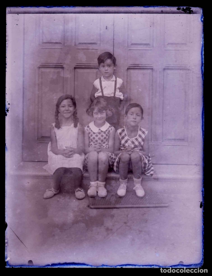 Fotografia antica: NI&Ntilde;OS. c.1930. Placa de cristal