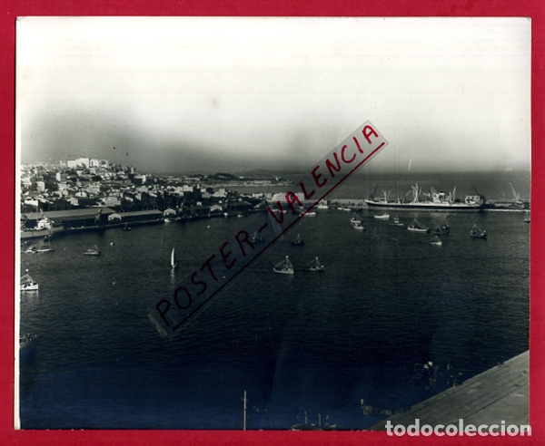 Alte Fotografie: FOTO FOTOGRAFIA DEL PUERTO DE TARRAGONA , GRANDE  ,ORIGINAL , F1