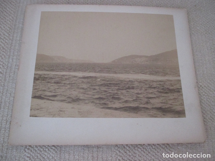 Antique Photography: Panor&aacute;mica de una costa a identificar, circa 1900, no se indica fot&oacute;grafo