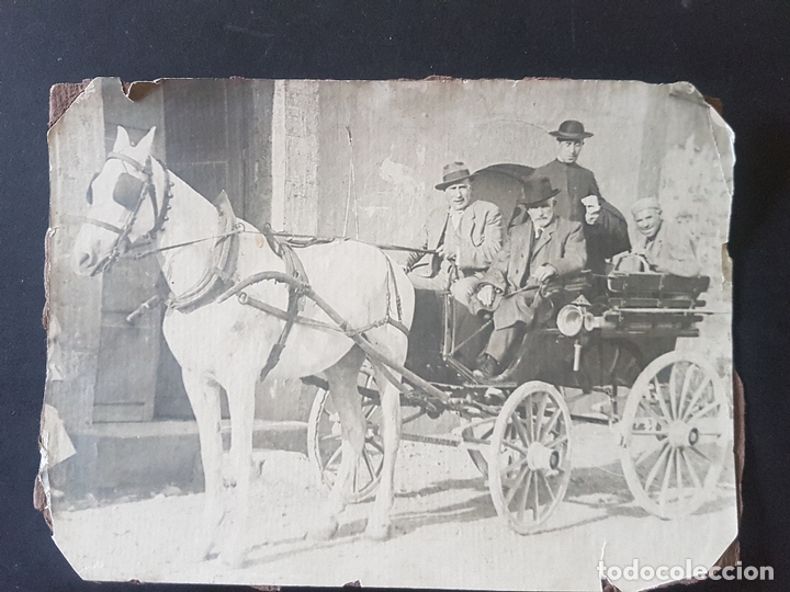Fotograf&iacute;a antigua: TETUAN MARRUECOS ESPA&Ntilde;OL CARRUAJE ANTIGUA FOTOGRAFIA 13 X 18 CMTS