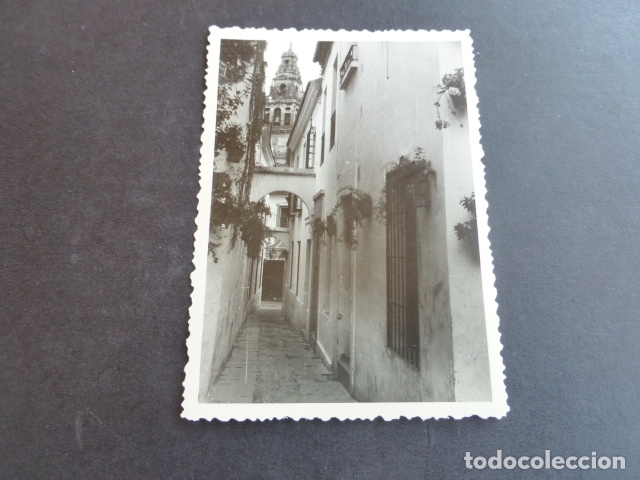 Fotografia antiga: CORDOBA CALLE Y TORRE DE LA CATEDRAL FOTOGRAFIA ANTIGUA 7 X 10,5 CMTS