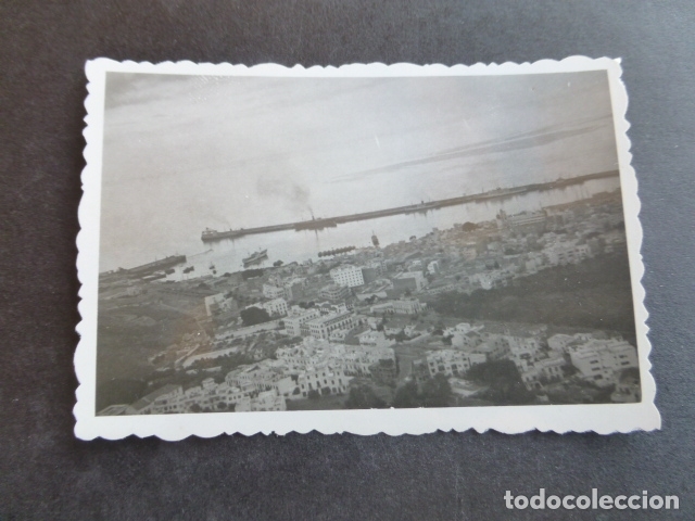 Photographie ancienne: SANTA CRUZ DE TENERIFE VISTA AEREA DE LA CIUDAD A&Ntilde;OS 40 FOTOGRAFIA 6 X 8,5 CMTS