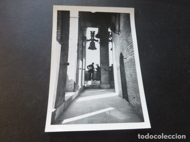 Antique Photography: SEVILLA CAMPANAS EN LA GIRALDA ANTIGUA FOTOGRAFIA