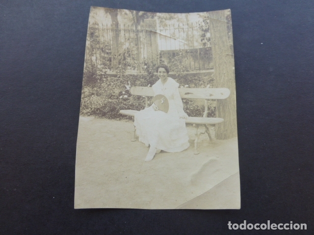 Alte Fotografie: MUJER CON ABANICO FOTOGRAFIA