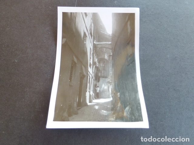 Alte Fotografie: CALLE DE LOCALIDAD ESPA&Ntilde;OLA SIN IDENTIFICAR FOTOGRAFIA 7 X 10 CMTS