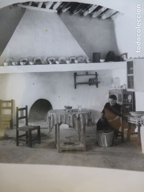 Fotografia antica: NIJAR ALMERIA INTERIOR DE UN CORTIJO FOTOGRAFIA A&Ntilde;OS 50