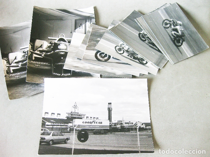Alte Fotografie: LOTE DE FOTOGRAF&Iacute;AS DEL CIRCUITO DEL JARAMA CON ALGUNA CARRERA DE MOTOCICLETAS