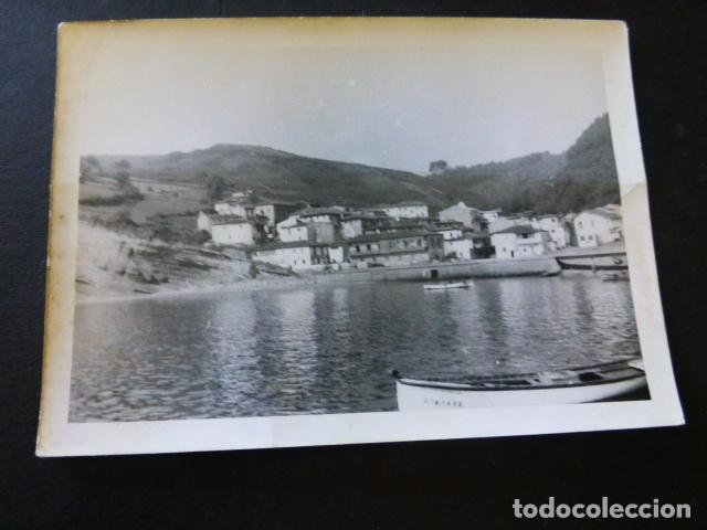 Photographie ancienne: TAZONES ASTURIAS VISTA DEL PUERTO ANTIGUA FOTOGRAFIA