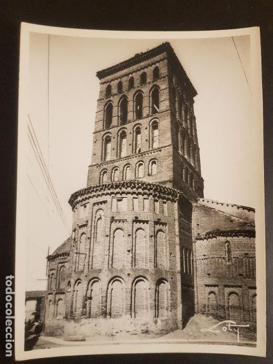Fotografia antica: SAHAGUN DE CAMPOS LEON ABSIDE IGLESIA FOTOGRAFIA A&Ntilde;OS 30 LOTY FOTOGRAFO 13 X 18 CMTS