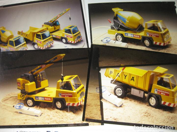 Alte Fotografie: FOTOGRAFIAS ORIGINALES PARA LA CAJA DE CAMIONES DE LA MARCA PAYA. CAMION HORMIGONERA, VOLQUETE, GRUA