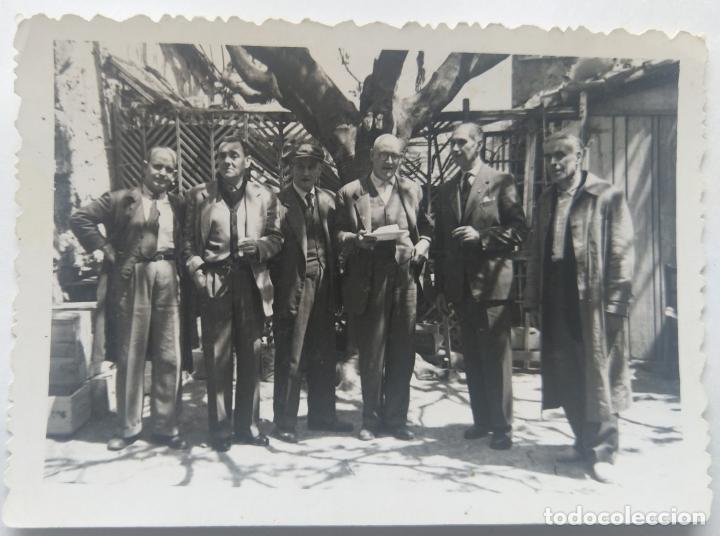 Alte Fotografie: ALCOY PE&Ntilde;A BUENHUMOR