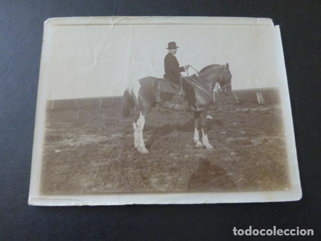 Fotografia antica: HOMBRE A CABALLO FOTOGRAFIA 9 X 13 CMTS