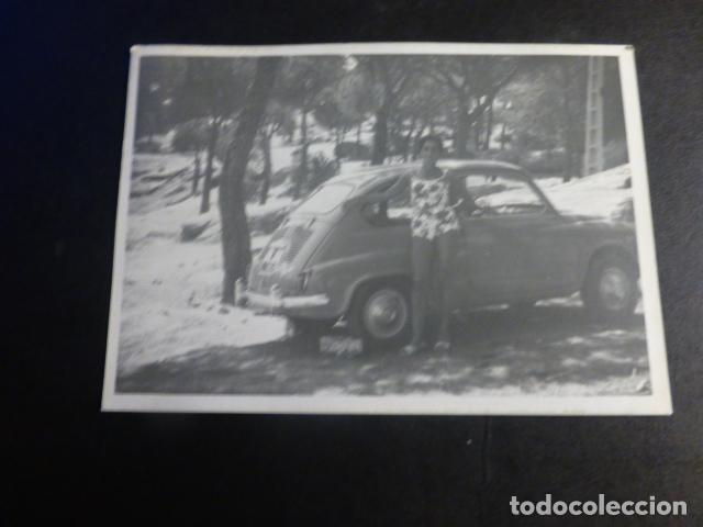 Fotograf&iacute;a antigua: AUTOMOVIL SEAT 600 ANTIGUA FOTOGRAFIA 7,5 X 10 CMTS