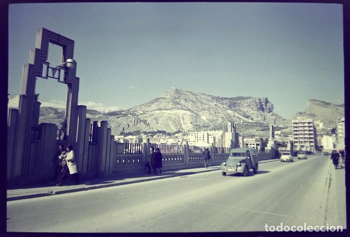 Alte Fotografie: ALCOY NEGATIVO CELULOIDE 6 X 9 cm.
