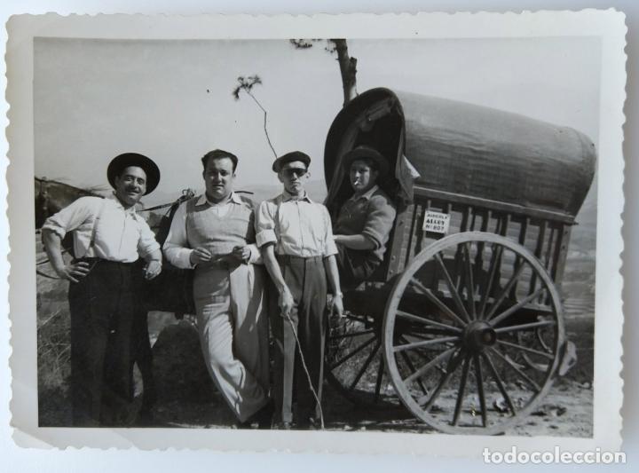Fotografia antiga: ALCOY LA VUELTA EN CARRO