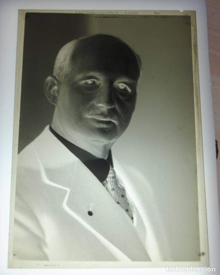 Fotograf&iacute;a antigua: ANTIGUO NEGATIVO DE ACETATO FOTOGRAFIA DE UN SE&Ntilde;OR FORMATO GRANDE DE 9.5 X 14, 5 CENTIMETROS