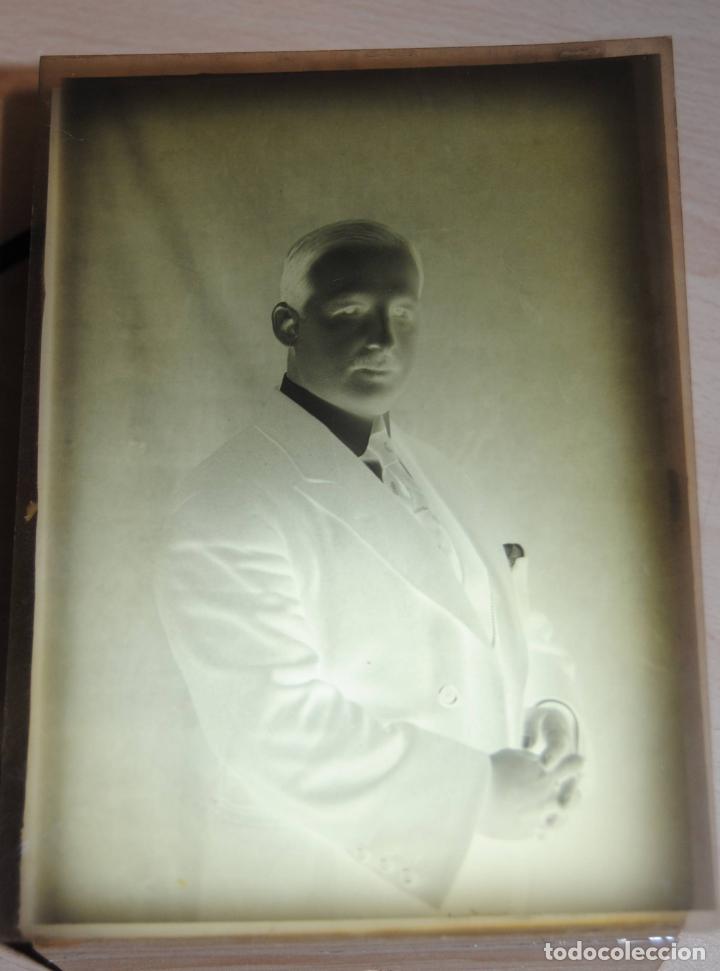 Fotograf&iacute;a antigua: ANTIGUO NEGATIVO DE ACETATO FOTOGRAFIA DE UN SE&Ntilde;OR FORMATO GRANDE DE 12,5 17,5 CENTIMETROS