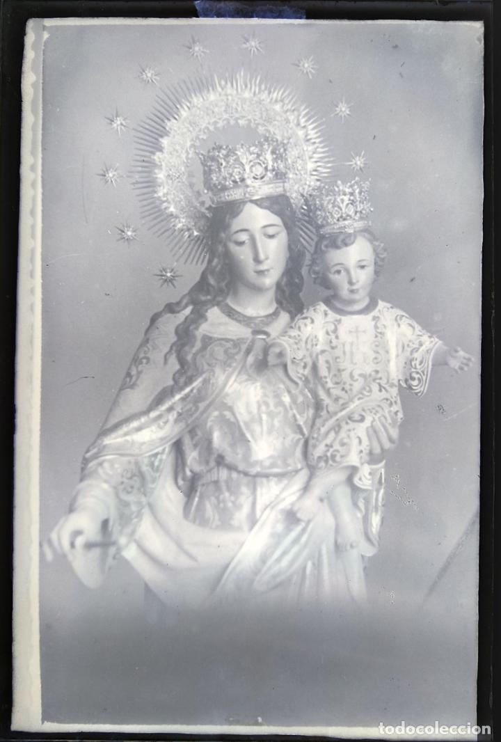 Alte Fotografie: MONTILLA CORDOBA MARIA AUXILIADORA NEGATIVO CRISTAL