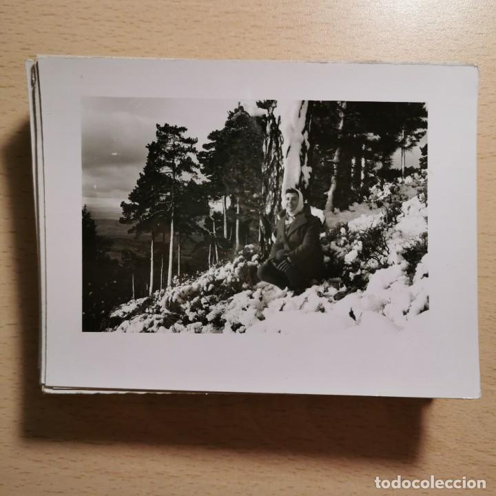 Fotografia antiga: ANTIGUA FOTOGRAFIA - MUJER EN LA NIEVE - VALL D'&Agrave;NEU. ESTERRI D'&Agrave;NEU - A&Ntilde;OS 70 - 11,7 X 9 CM / 141