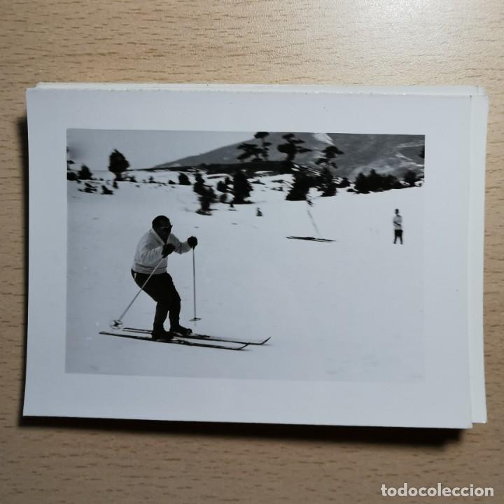 Antique Photography: ANTIGUA FOTOGRAFIA - HOMBRE ESQUIANDO EN LA MOLINA (CATALU&Ntilde;A) - A&Ntilde;OS 60 - 11,7 X 8,6 CM / 211