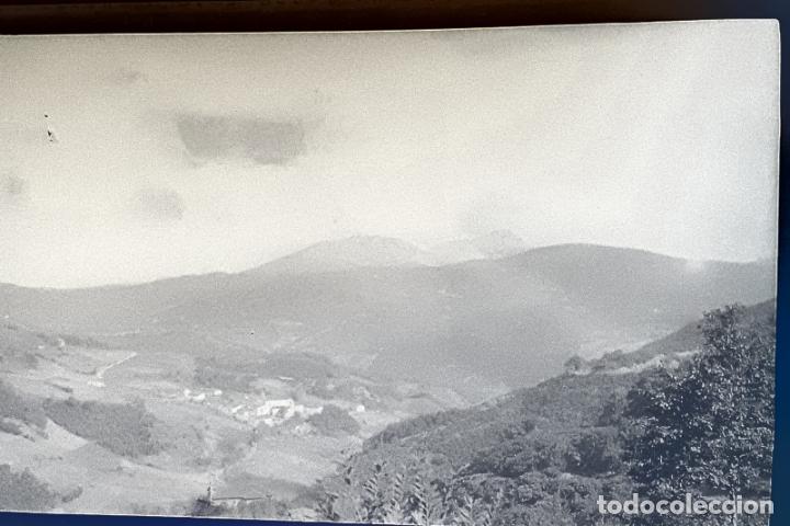 Antique Photography: SALINAS DE LENIZ GUIPUZCOA VISTA NEGATIVO A&Ntilde;OS 20 9 X 15 CMTS
