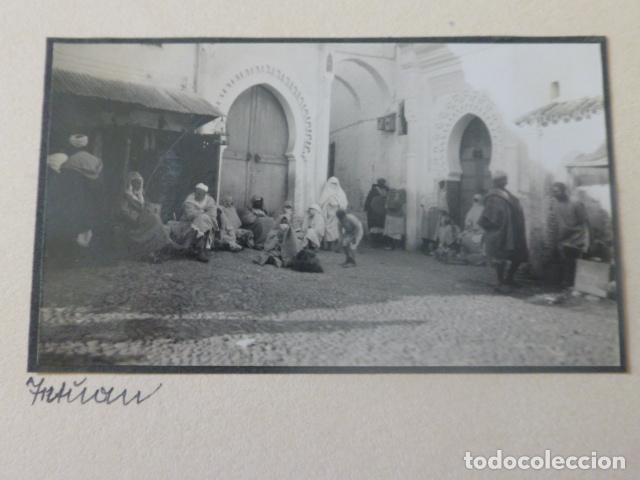 Photographie ancienne: TETUAN MARRUECOS 1934 FOTOGRAFIA POR VIAJERO ALEMAN 4,5 X 7,5 CMTS MONTADA SOBRE CARTON