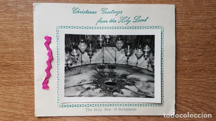 Fotograf&iacute;a antigua: FOTOGRAFIA DE LA SANTA ESTRELLA DE BEL&Eacute;N Y FLORES DE TIERRA SANTA