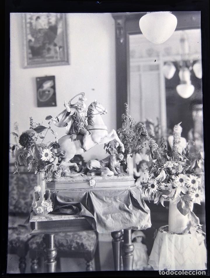 Alte Fotografie: ALCOY SAN JORGE NEGATIVO CELULOIDE 9 X 12 cm.