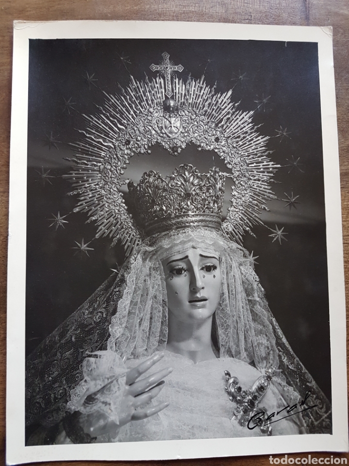 Antique Photography: Magnifica foto virgen de La expiracion Baras Ubeda