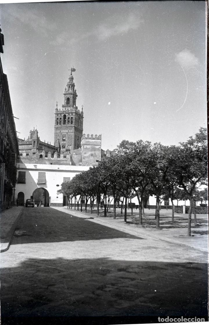 Alte Fotografie: SEVILLA NEGATIVO CELULOIDE 6 X 9 cm.