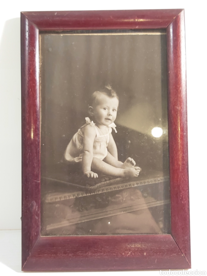 Fotograf&iacute;a antigua: ANTIGUA FOTOGRAF&Iacute;A DE NI&Ntilde;O EN SU MARCO ORIGINAL