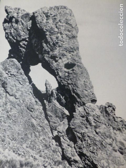 Photographie ancienne: EL TEIDE TENERIFE LAS CA&Ntilde;ADAS ANTIGUO HUECOGRABADO