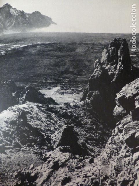 Fotograf&iacute;a antigua: EL TEIDE TENERIFE LAS CA&Ntilde;ADAS DETALLE ANTIGUO HUECOGRABADO