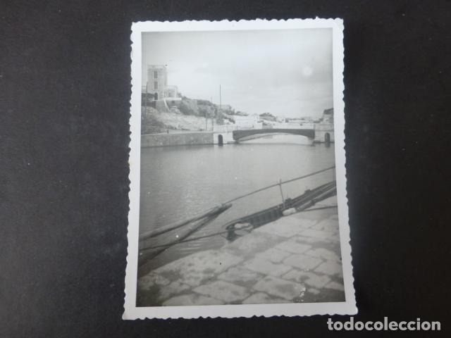 Fotograf&iacute;a antigua: CIUDADELA MENORCA PUERTO ANTIGUA FOTOGRAFIA 1955 8,5 X 12 CMTS