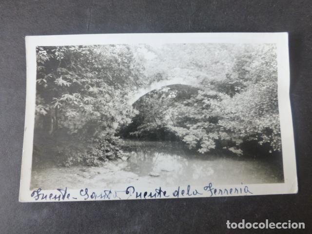 Fotograf&iacute;a antigua: FUENTESANTA ASTURIAS PUENTE DE LA FERRERIA ANTIGUA FOTOGRAFIA 7 X 11,5 CMTS