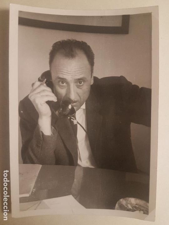 Antique Photography: RETRATO SE&Ntilde;OR CON TELEFONO FOTOGRAFIA A&Ntilde;OS 50