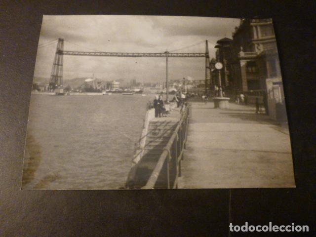 Fotografia antica: PORTUGALETE PUENTE VIZCAYA ANTIGUA FOTOGRAFIA 7 X 10 CMTS