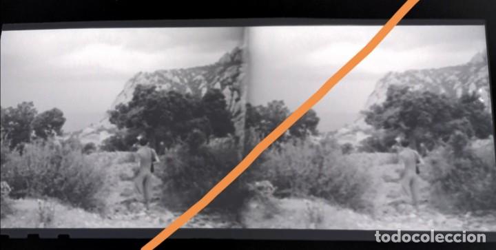 Alte Fotografie: Antiguo negativo de fotograf&iacute;a estereosc&oacute;pica. Monasterio Montserrat.Cercan&iacute;as .Barcelona.