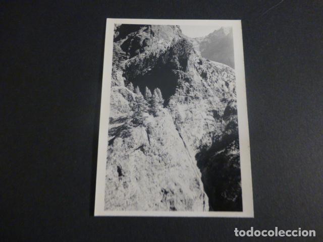 Alte Fotografie: ISLA DE LA PALMA CALDERA DE TABURIENTE ANTIGUA FOTOGRAFIA 7,5 X 10,5 CMTS