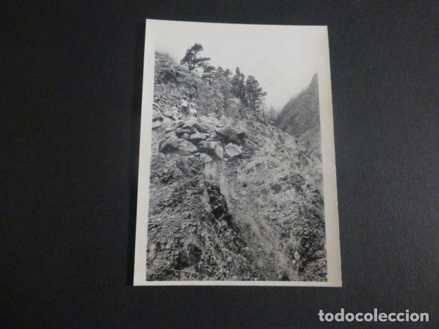 Fotografia antiga: ISLA DE LA PALMA CALDERA DE TABURIENTE ANTIGUA FOTOGRAFIA 7,5 X 10,5 CMTS