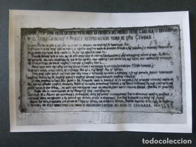 Alte Fotografie: MOJACAR ALMERIA INSCRIPCION ANTIGUA FOTOGRAFIA 12 X 18 CMTS