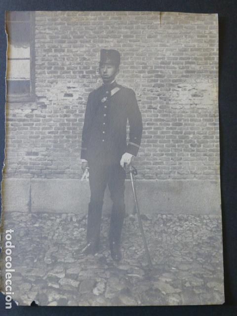Antique Photography: RETRATO SOLDADO ANTIGUA FOTOGRAFIA 17 X 23 CMTS
