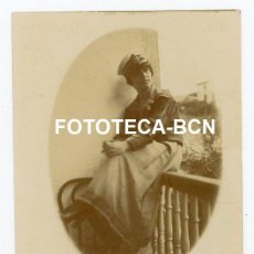 Fotografía antigua: FOTO ORIGINAL SAN SEBASTIAN RETRATO DE UNCA CHICA DE LA ALTA BURGUESIA AÑO 1917. Lote 218207926