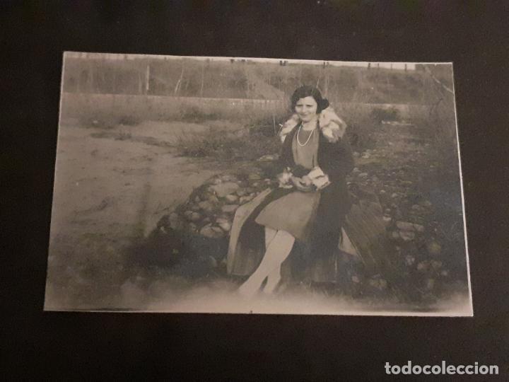 Antique Photography: LEON A&Ntilde;OS 30 MUJER JUNTO AL RIO ANTIGUA FOTOGRAFIA