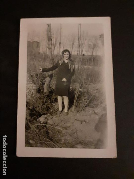 Antique Photography: LEON A&Ntilde;OS 30 MUJER JUNTO AL RIO ANTIGUA FOTOGRAFIA