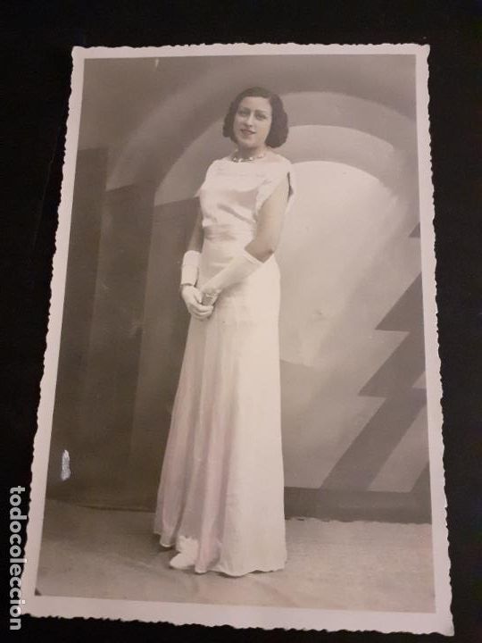 Antique Photography: LEON MUJER ELEGANTE ANTIGUA FOTOGRAFIA A&Ntilde;OS 30 11 X 16 CMTS