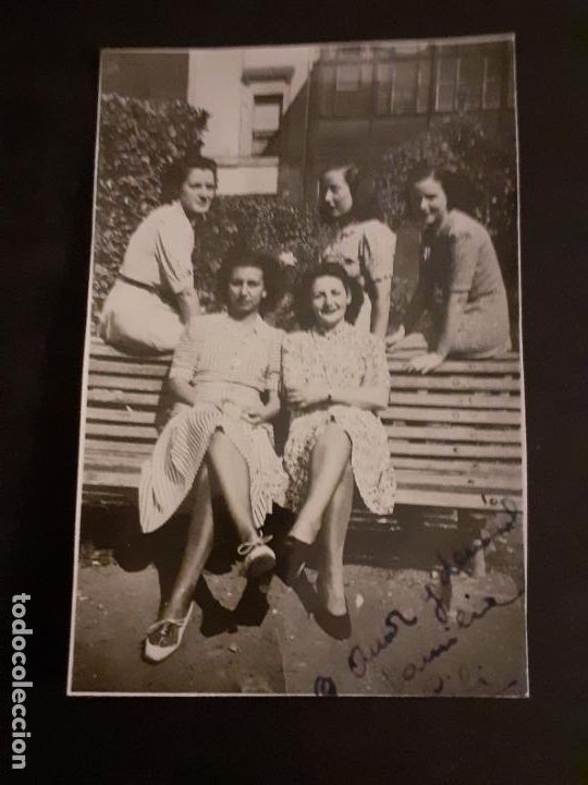 Fotografia antiga: LEON GRUPO DE AMIGAS ANTIGUA FOTOGRAFIA A&Ntilde;OS 40 5 X 8 CMTS